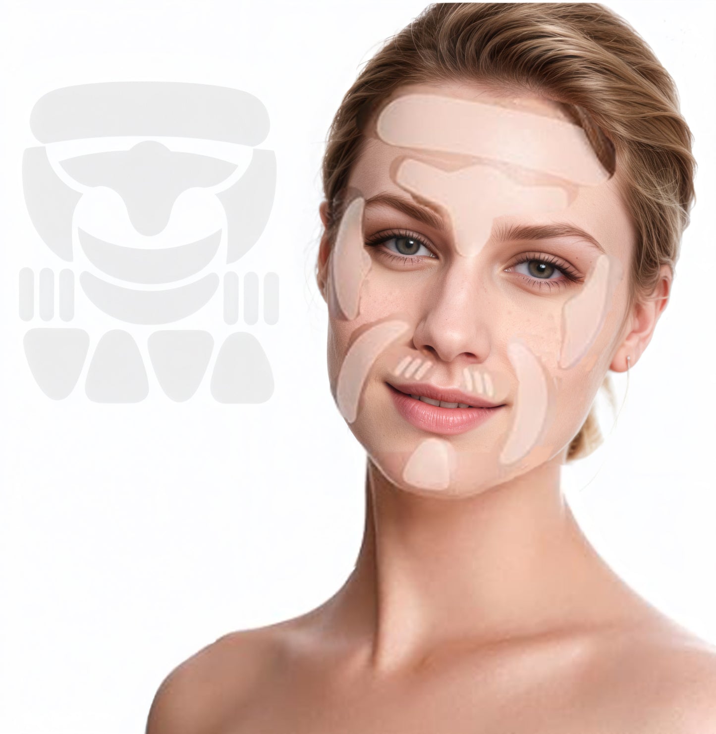 BANDĂ ANTI-RIDURI PENTRU ÎNTINS PIELEA FACIALĂ