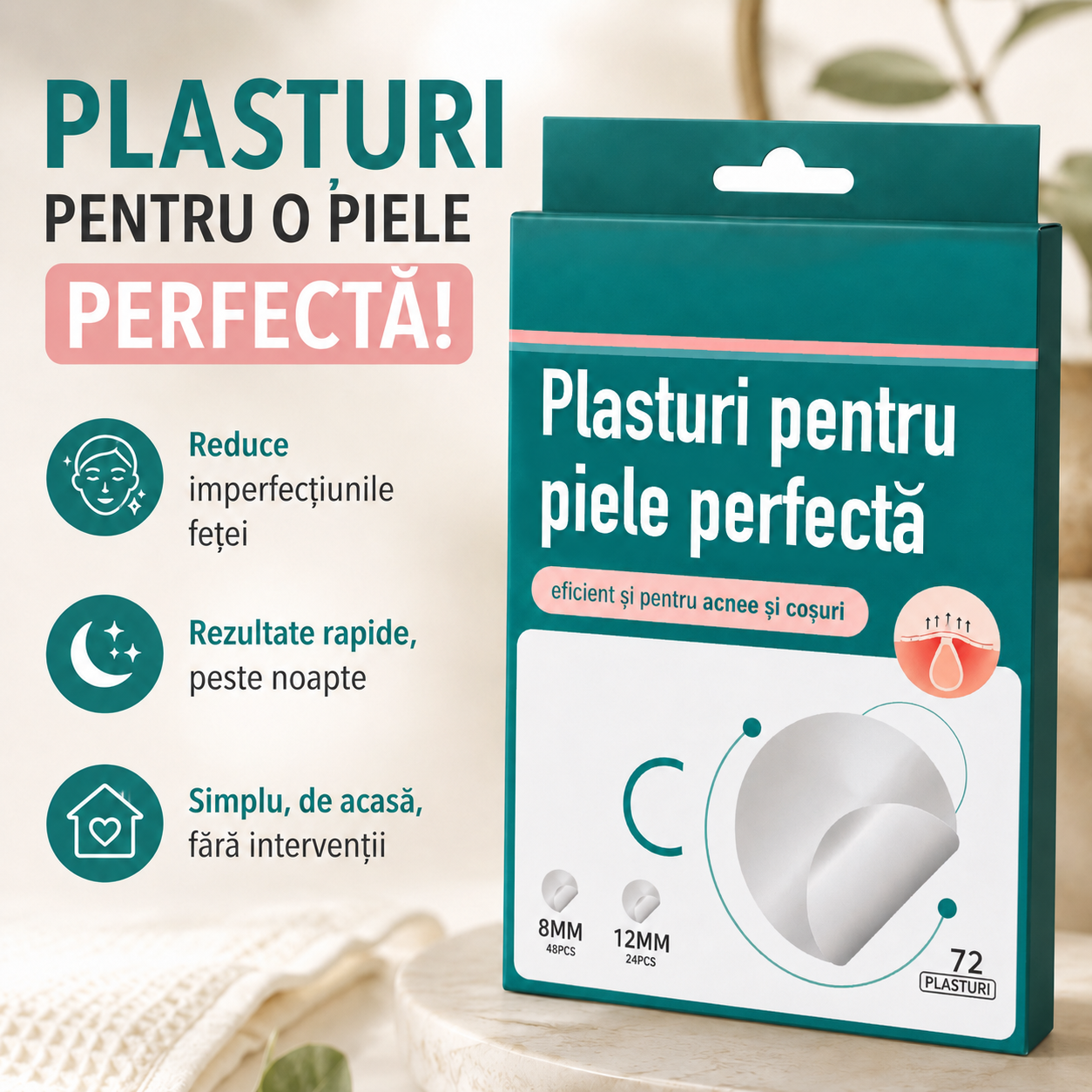 Plasturi pentru înlaturarea semnelor