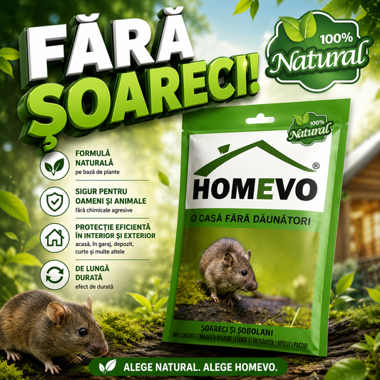 SOLUȚIE NATURALĂ ANTI-ȘOARECI