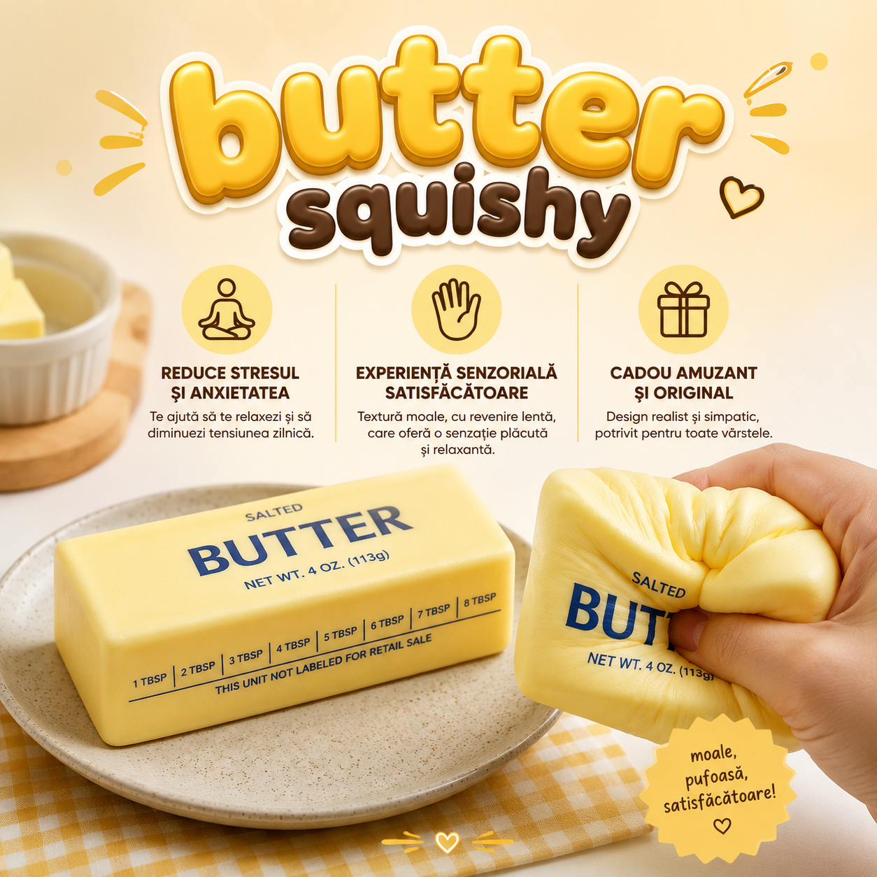 Burete Antistress "Butter Squishy"